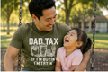 Dad Tax Tee – Funny Dad Shirt, Vintage Fast Food Graphic T-Shirt, Retro Dad Humor Tee, Father’s Day Gift for Dad