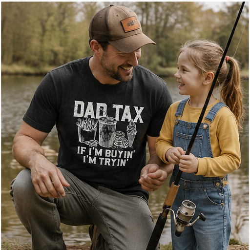 Dad Tax Tee – Funny Dad Shirt, Vintage Fast Food Graphic T-Shirt, Retro Dad Humor Tee, Father’s Day Gift for Dad