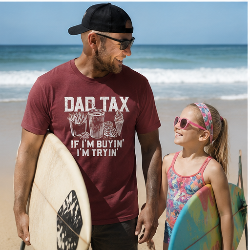 Dad Tax Tee – Funny Dad Shirt, Vintage Fast Food Graphic T-Shirt, Retro Dad Humor Tee, Father’s Day Gift for Dad