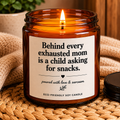 Scented Soy Candle — “Mom, You Deserve Wine and Silence” (4oz & 9oz)